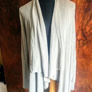 Anne Taylor grey waterfall cardigan size SP